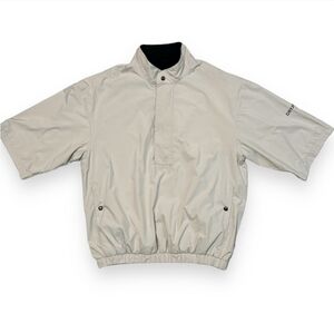 DRYJOY by FOOTJOY Half Zip Golf Wind Shirt Short Sleeves
